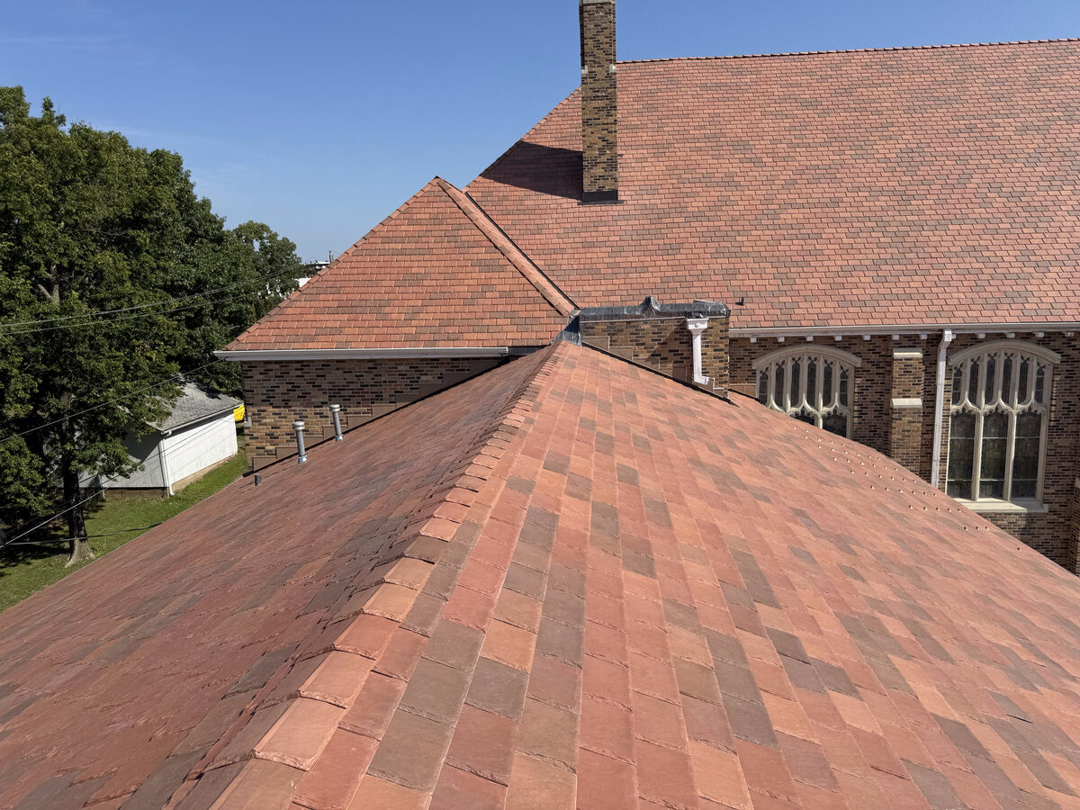 Church commercial tile roof